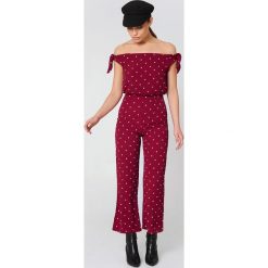 Spodnie z wysokim stanem: Flynn Skye Spodnie Parker – Red,Multicolor