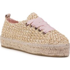 Espadryle MANEBI - Sneakers D V 2.7 E0 Raffia. Brązowe espadryle damskie Manebi, bez wzorów, z tworzywa sztucznego, bez obcasa. Za 549,00 zł.