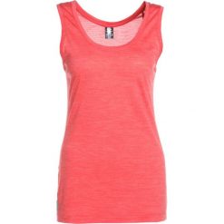 Topy sportowe damskie: Icebreaker SPHERE TANK Koszulka sportowa poppy red heather