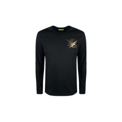T-shirty z długim rękawem Versace Jeans B3GQB7TB / Print B16 Slim ML. Czarne t-shirty męskie Versace Jeans, xxl, bez wzorów, z jeansu, bez kołnierzyka, długie. Za 249,00 zł.
