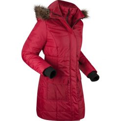 Kurtka outdoorowa 2 w 1, pikowana bonprix pomarańczowo-czerwony. Czerwone kurtki damskie bonprix, s, bez wzorów, z futra, bez kaptura. Za 269,99 zł.