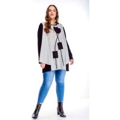 Sweter z narzutką multikolor. Swetry damskie Tagless, xxl, bez wzorów, z poliesteru, bez rękawów, bez kaptura. Za 150,99 zł.