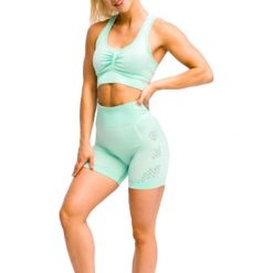 GymHero California Cute Shorts MINT. Zielone szorty damskie Gymhero, s, bez wzorów. Za 99,99 zł.