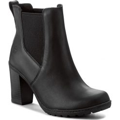 Botki TIMBERLAND - Linwood Chelsea A1H17 Black. Czarne botki damskie na obcasie marki Timberland, z gumy. W wyprzedaży za 399,00 zł.