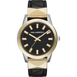 Biżuteria i zegarki damskie: Zegarek KARL LAGERFELD – Labelle Stud KL3802 Black/Gold