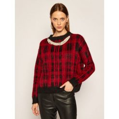 Sweter Liu Jo MF0158 MA75I. Czerwone swetry damskie Liu Jo, m, bez wzorów, klasyczne, bez rękawów, bez kaptura. Za 999,00 zł.