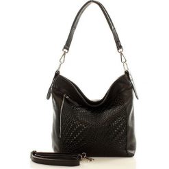 Torebki klasyczne damskie: Torebka skórzana italian bag MAZZINI – ALIZA czarna