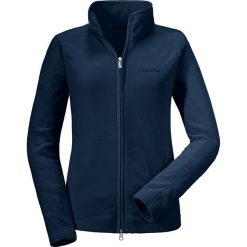Kurtka polarowa "Leona" w kolorze granatowym. Niebieskie bluzy damskie Schöffel, bez wzorów, z materiału, bez rękawów, bez kaptura. W wyprzedaży za 172,95 zł.