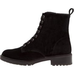 Botki damskie: Steve Madden OFFICER Botki sznurowane black