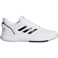 Buty męskie adidas Courtsmash białe F36718. Białe buty sportowe męskie Adidas, ze skóry, bez zapięcia, tenisowe. Za 195,00 zł.