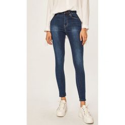 Answear - Jeansy. Niebieskie jeansy damskie ANSWEAR, s, z podwyższonym stanem. W wyprzedaży za 99,90 zł.