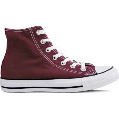 Bordowe Stylowe Wysokie Trampki Converse All Star M9613. Czerwone trampki i tenisówki damskie Molly.pl, bez wzorów, z gumy, bez zapięcia. Za 299,00 zł.
