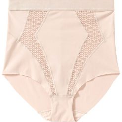 Panty shape cięte laserowo, Level 1 bonprix cielisty. Brązowe panty damskie bonprix, bez wzorów. Za 49,99 zł.