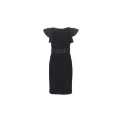 Sukienki krótkie Lauren Ralph Lauren JERSEY SLEEVELESS COCKTAIL DRESS. Czarne sukienki damskie Lauren Ralph Lauren, bez wzorów, z jersey, bez kołnierzyka, z krótkim rękawem, krótkie, mini. Za 879,00 zł.