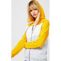 Bluza z kapturem. Szare bluzy damskie Moodo, s, bez wzorów, z bawełny, z długim rękawem, długie, z kapturem. Za 79,99 zł.