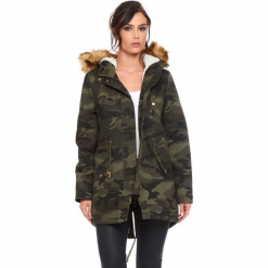 Parka "Army" w kolorze khaki. Brązowe parki damskie marki Cosy Winter, s, moro. W wyprzedaży za 272,95 zł.