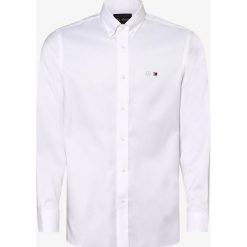 Tommy Hilfiger - Koszula męska, biały. Białe koszule męskie TOMMY HILFIGER, s, z haftami, klasyczne, z klasycznym kołnierzykiem, bez rękawów. Za 399,95 zł.
