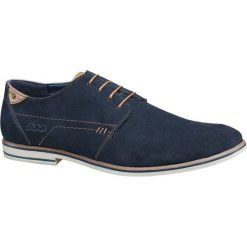 Półbuty męskie: półbuty męskie AM SHOE granatowe