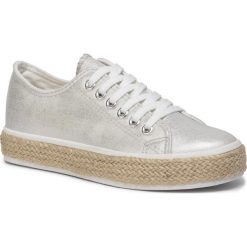 Espadryle GINO ROSSI - Toba DP415N-TWO-TKTK-8100-T 0M. Szare espadryle damskie Gino Rossi, bez wzorów, z tworzywa sztucznego, bez obcasa, na płaskiej podeszwie. Za 249,00 zł.