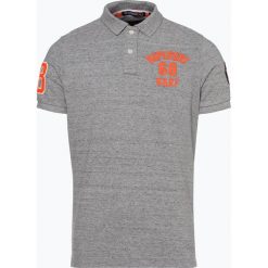 Superdry - Męska koszulka polo, szary. Szare koszulki polo Superdry, m, z aplikacjami, z bawełny. Za 229,95 zł.