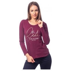 Heavy Tools T-Shirt Damski Cresy w18-187 Fuxia (Rozmiar L). Brązowe koszulki damskie Heavy Tools, l, bez wzorów, bez kołnierzyka. W wyprzedaży za 70,00 zł.