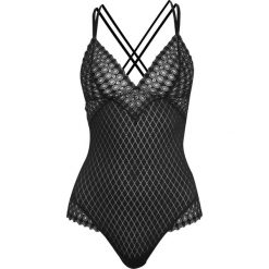 Cosabella LUNNA THONG TEDDY Body black. Czarne bluzki body Cosabella, z bawełny. Za 439,00 zł.