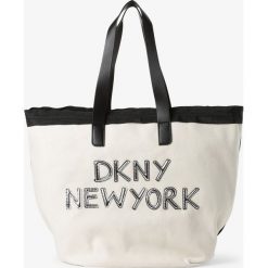 DKNY - Damska torba shopper z torebką wewnętrzną, beżowy. Brązowe torby damskie na zakupy DKNY, eleganckie. Za 749,95 zł.
