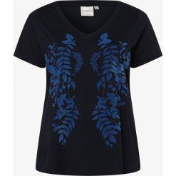 Junarose - T-shirt damski, niebieski. Niebieskie t-shirty damskie Junarose, z nadrukiem, z bawełny, eleganckie, bez kołnierzyka. Za 119,95 zł.