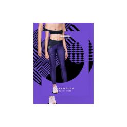 Legginsy PURPLE MAZE. Fioletowe legginsy sportowe damskie marki Avantura, l, w kolorowe wzory, ze skóry. Za 149,00 zł.