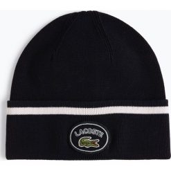 Lacoste - Czapka męska, niebieski. Niebieskie czapki męskie marki Lacoste, z aplikacjami. Za 149,95 zł.