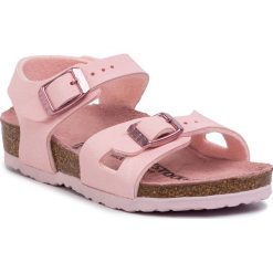 Sandały BIRKENSTOCK - Rio Kids 1012571 Rose. Różowe sandały dziewczęce Birkenstock, ze skóry ekologicznej, bez zapięcia. W wyprzedaży za 149,00 zł.