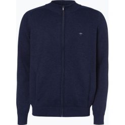 Fynch Hatton - Kardigan męski, niebieski. Niebieskie kardigany męskie marki Fynch-Hatton, m, z haftami, z bawełny. Za 279,95 zł.