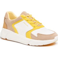 Sneakersy GANT - Cocoville 20531536 Br.Wht./Beige/Yellow G294. Białe półbuty damskie GANT, ze skóry. W wyprzedaży za 399,00 zł.