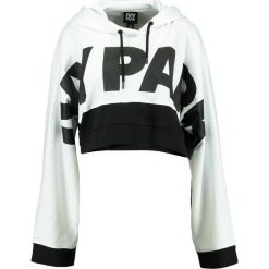 Bluzy damskie: Ivy Park CROP HOODY Bluza z kapturem white/black