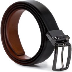 Pasek Męski JOOP! - 7208 55 Black/Cognac. Pomarańczowe paski męskie JOOP!, w paski, ze skóry. Za 299,00 zł.