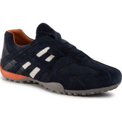 Półbuty GEOX - U Snake L U4207L 02214 C4002 Navy. Niebieskie półbuty męskie Geox, na co dzień, bez wzorów, ze skóry, eleganckie, bez zapięcia. Za 429,00 zł.