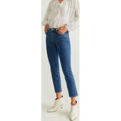Mango - Jeansy Grace. Zielone jeansy damskie Mango, s. W wyprzedaży za 69,90 zł.