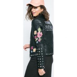 Missguided - Kurtka. Czarne bomberki damskie Missguided, z bawełny. W wyprzedaży za 239,90 zł.