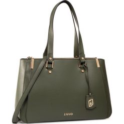 Torebka LIU JO - L Double Zip Satchel AA0012 E0087 Vert Militare X0261. Zielone torebki klasyczne damskie Liu Jo, bez wzorów, ze skóry ekologicznej, klasyczne, na ramię, bez dodatków. W wyprzedaży za 409,00 zł.