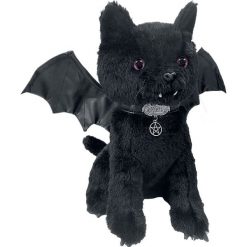 Przytulanki i maskotki: Spiral Bat Cat Maskotka pluszowa czarny