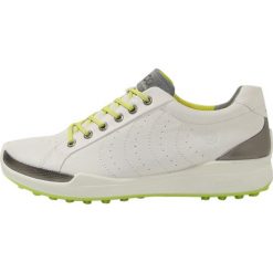 Ecco BIOM HYBRID Obuwie do golfa white/lime punch. Białe buty do tenisa męskie ecco, z materiału. W wyprzedaży za 639,20 zł.