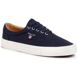 Tenisówki GANT - Sundale 20638438 Marine G69. Niebieskie półbuty męskie GANT, bez wzorów, ze skóry, marine, bez zapięcia. Za 339,00 zł.