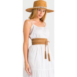 PASEK twinset. Pomarańczowe paski damskie Twinset, w paski, ze skóry, retro. Za 589,00 zł.