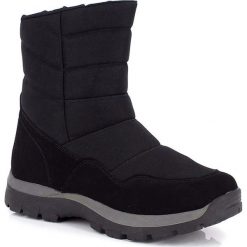 Buty zimowe męskie: Kozaki „Combloux” w kolorze czarnym