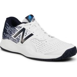 Buty NEW BALANCE - MC696WB3 Biały Granatowy. Niebieskie buty sportowe męskie New Balance, ze skóry ekologicznej, bez zapięcia, tenisowe. Za 379,00 zł.