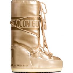 Śniegowce MOON BOOT VINIL MET. Szare śniegowce damskie na zimę, z syntetyku, eleganckie. W wyprzedaży za 424,00 zł.