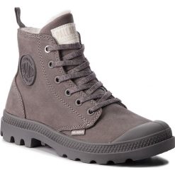 Trapery PALLADIUM - Pampa Hi Zip Wl 95982-055-M Cloudburst/Charcoal Gray. Szare trapery damskie Palladium, ze skóry. W wyprzedaży za 369,00 zł.
