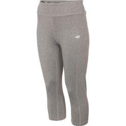 Legginsy treningowe damskie SPDF001 - głęboka czerń melanż. Szare legginsy damskie marki 4f, s, bez wzorów, z materiału. Za 79,99 zł.