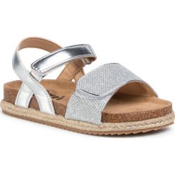 Espadryle XTI - 57058 Silver. Szare sandały dziewczęce Xti, ze skóry ekologicznej, bez zapięcia. Za 129,00 zł.