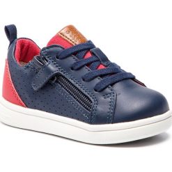 Sneakersy GEOX - B Djrock B. A B922CA 08554 C0735 M Navy/Red. Niebieskie trampki chłopięce marki Geox, bez wzorów, ze skóry, na sznurówki. Za 239,00 zł.